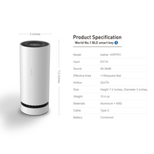 Load image into Gallery viewer, Aether Smart Portable Air Purifier - white
