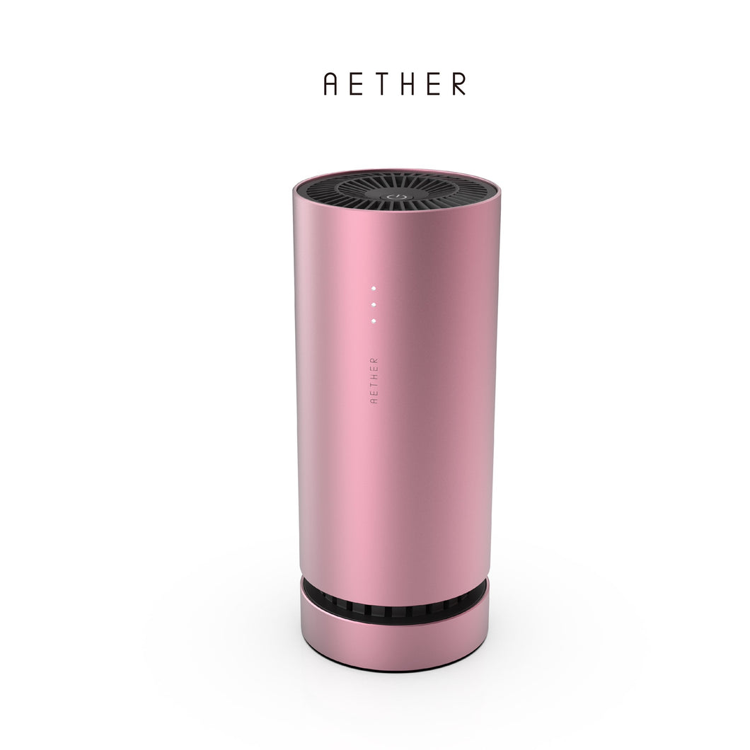 Aether portable air purifier - pink