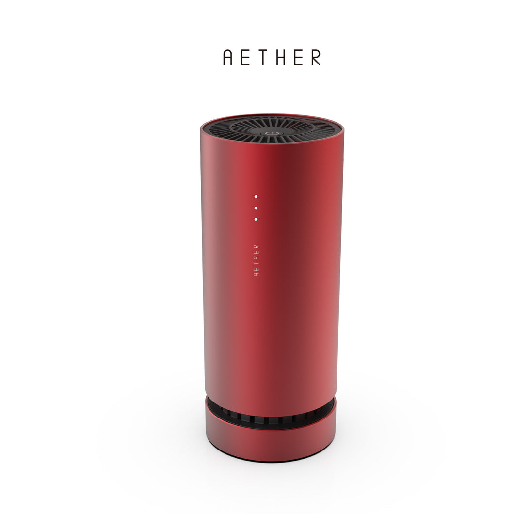 Aether portable air purifier - red